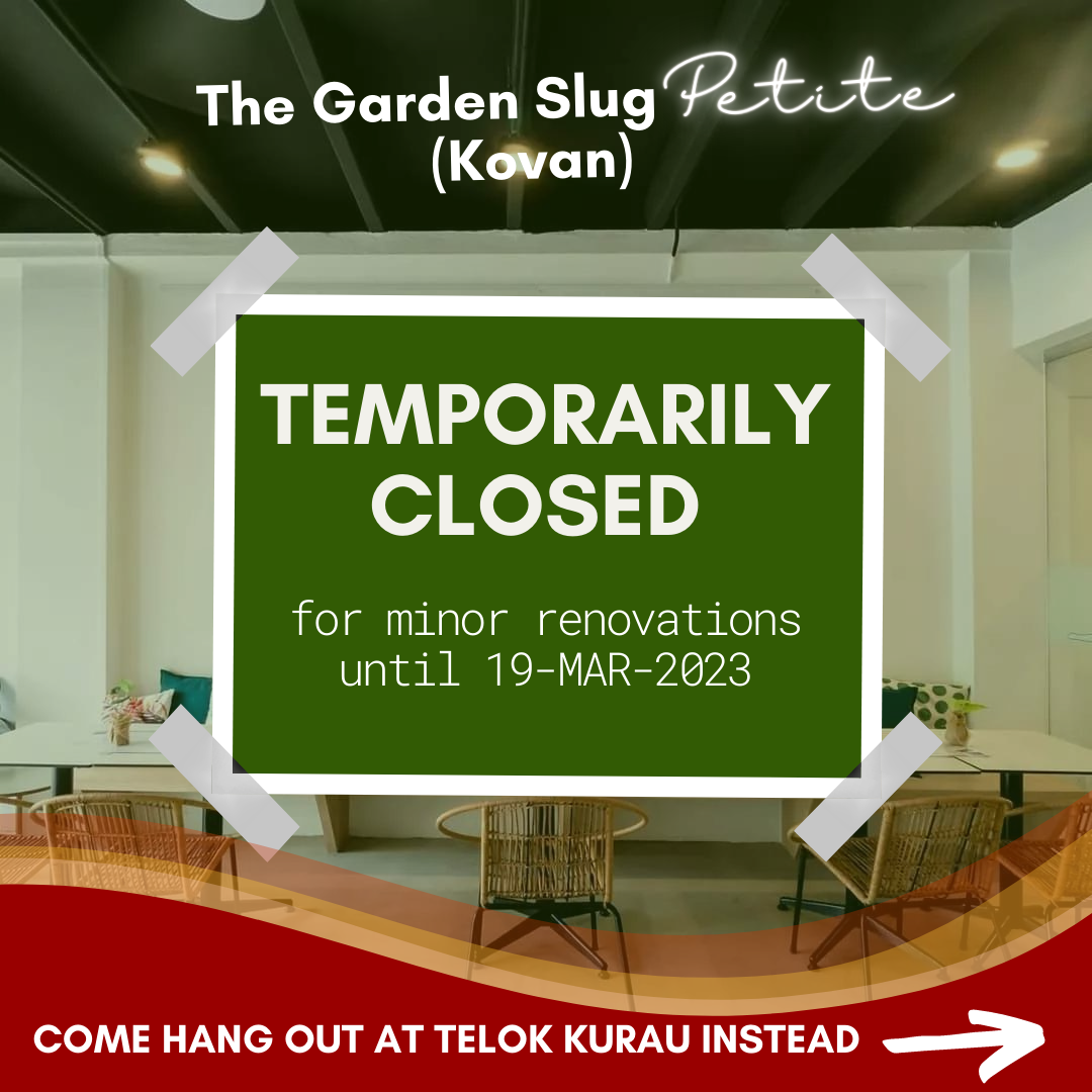 TGS Petite Temporarily Closed by The Garden Slug
