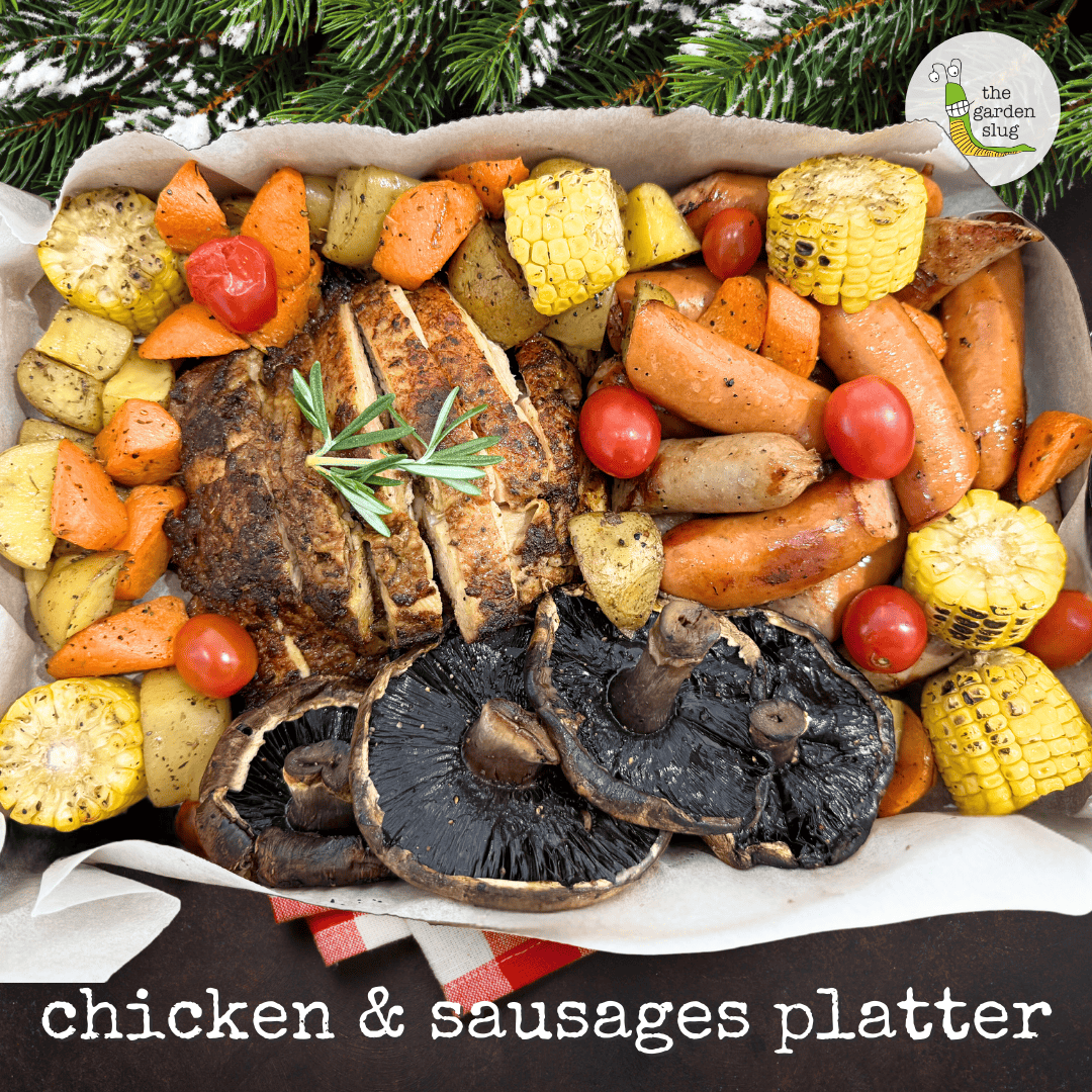 The Garden Slug Chicken & Sausages Platter