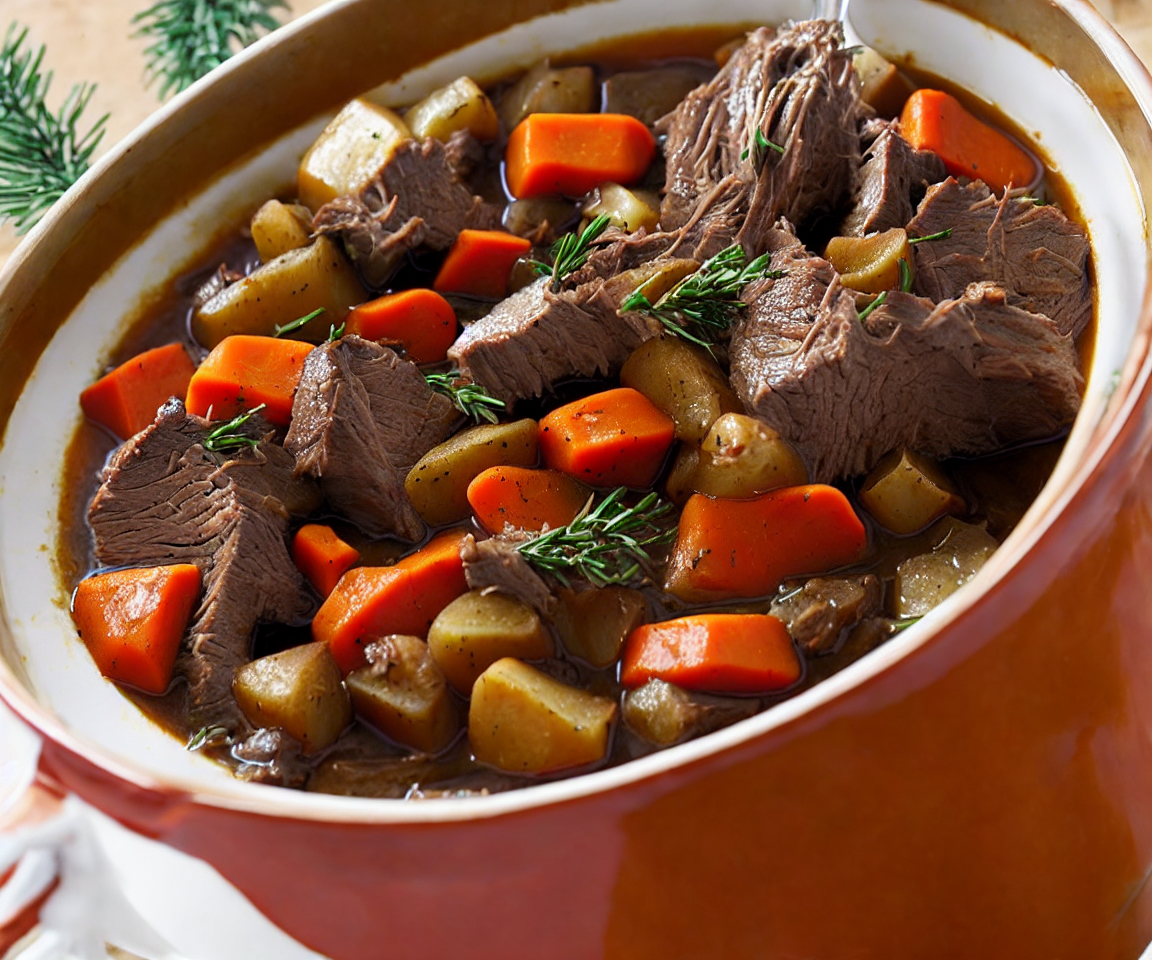 Christmas Red Wine Beef Stew (~2kg)